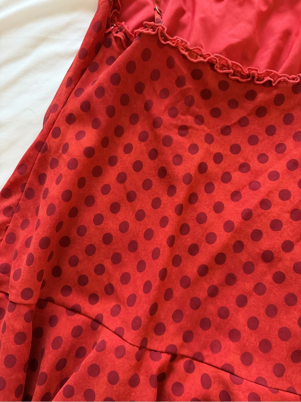Princess Polly Red Polka Dot Romper - Picture 6 of 7